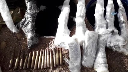 Bingöl'de PKK'ya Darbe,toprağa Gömülü Cephaneliği Ele Geçirildi