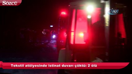 Tekstil fabrikasında facia