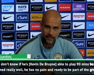 He's so important for us - Guardiola on Kevin De Bruyne's return