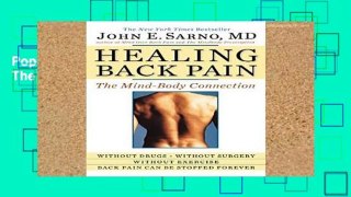 Popular Healing Back Pain: The Mind-Body Connection