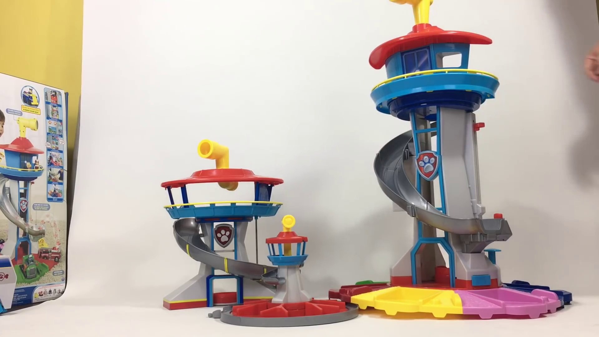 Paw Patrol My Size Lookout Tower GIANT Playset Chase Marshall BIGGEST EVER  || Keiths Toy Box - video dailymotion