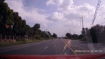 Motorcyclist Cuts off Car, Causes Crash