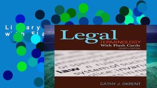 Library  Legal Terminology with Flashcards