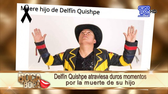 Delfín Quishpe atraviesa duros momentos por la muerte de su hijo