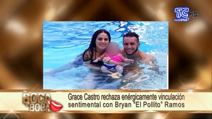 Grace Castro rechaza enérgicamente vinculación sentimental con Bryan “El Pollito” Ramos