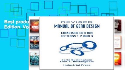 Best product  Manual of Gear Design Combined Edition, Volumes 1, 2 and 3
