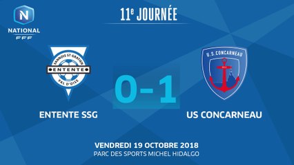 J11 : Entente SSG – US Concarneau (0-1), le résumé