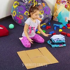 How to fold clothes efficiently. 