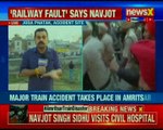 Amritsar train accident: Navjot Singh Sidhu visits injured in the hospital