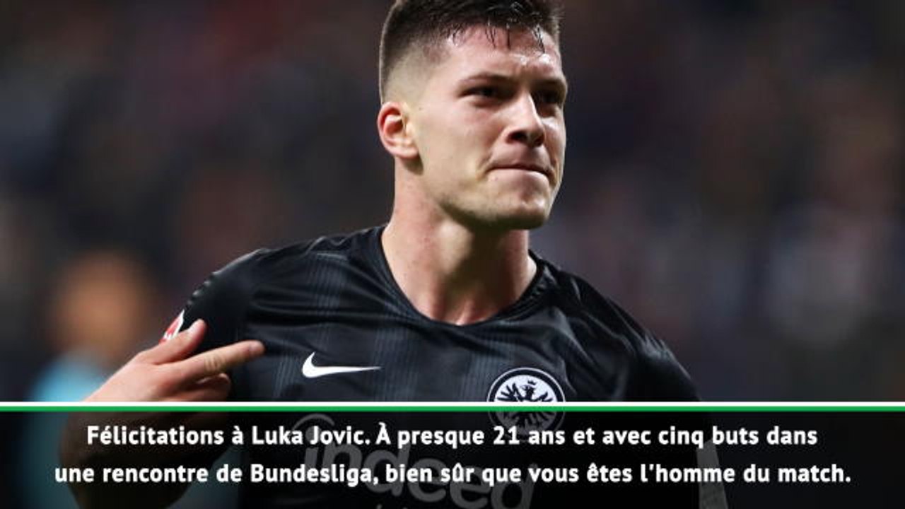 Francfort - Hütter : "Félicitations à Jovic et à toute l'équipe"