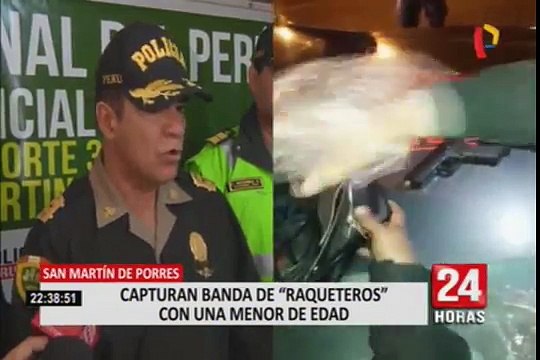 SMP: una menor de edad integra banda de peligrosos raqueteros