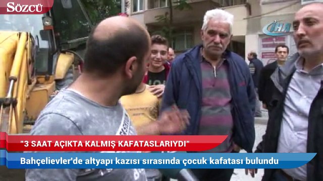 İstanbul’da kanalizasyon kazısında çocuk kafatasları bulundu