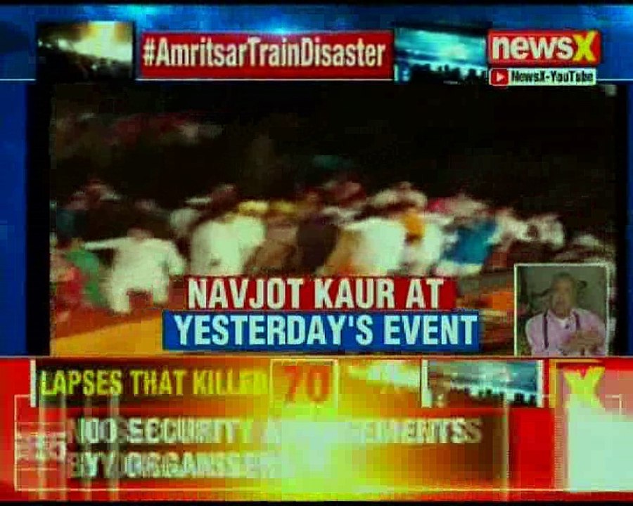 Amritsar train accident: Video shows Navjot Kaur Sidhu present at Dussehra event near Joda Phatak