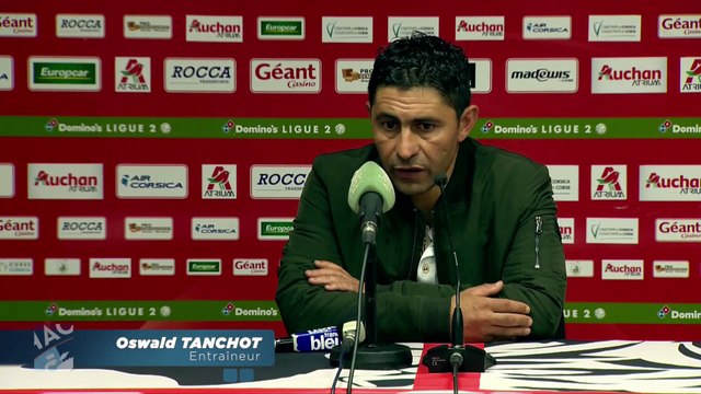 Après AC Ajaccio - HAC (3-2), réactions d'Oswald Tanchot