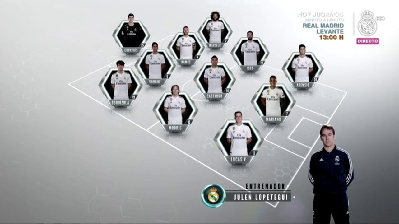 Mariano debuta en un once titular del Real Madrid sin Bale y Benzema