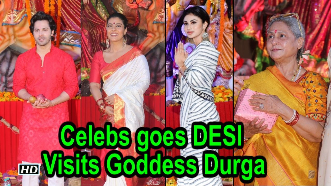 Celebs goes DESI | Visits Goddess Durga on Dusshera