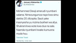 BREAKING NEWS:IMEDHIBITISHWA MO DEWJI AREJEA NYUMBANI KWAKE USIKU HUU