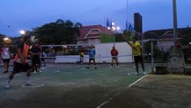 Group of lads play sepak takraw in Thailand - four videos