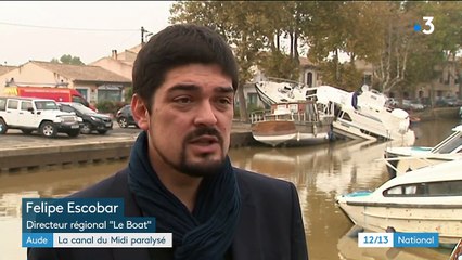 Aude : le canal du Midi est paralysé