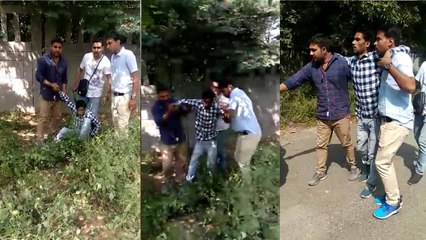 मुठभेड़ में गोली लगने से घायल बदमाश को पुलिस ने ऐसे दिया कंधे का सहारा, देखें वीडियो