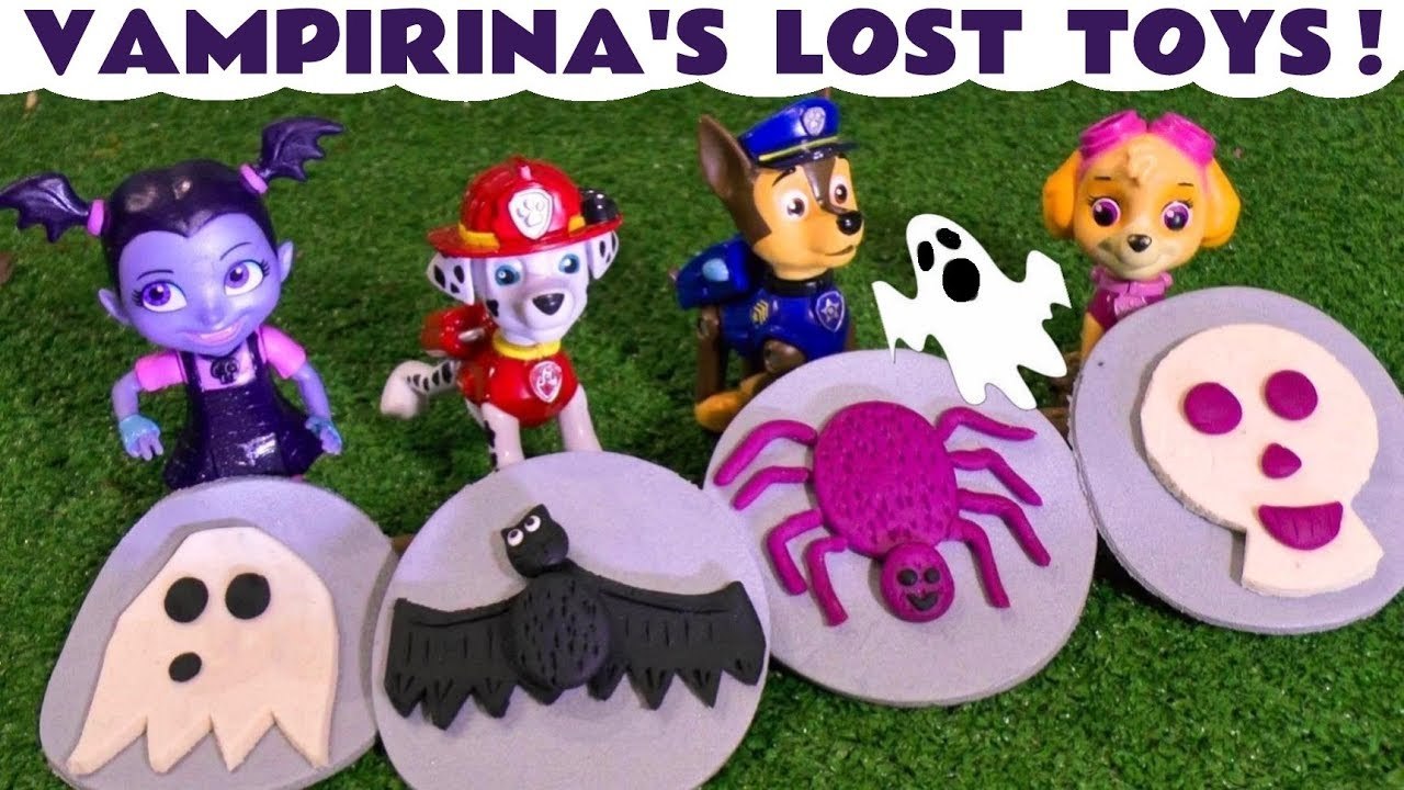 Vampirina Paw Patrol Earn your logos Halloween Spooky Play Doh Monsters with Thomas and Friends and Marvel Superheroes Surprise Toys