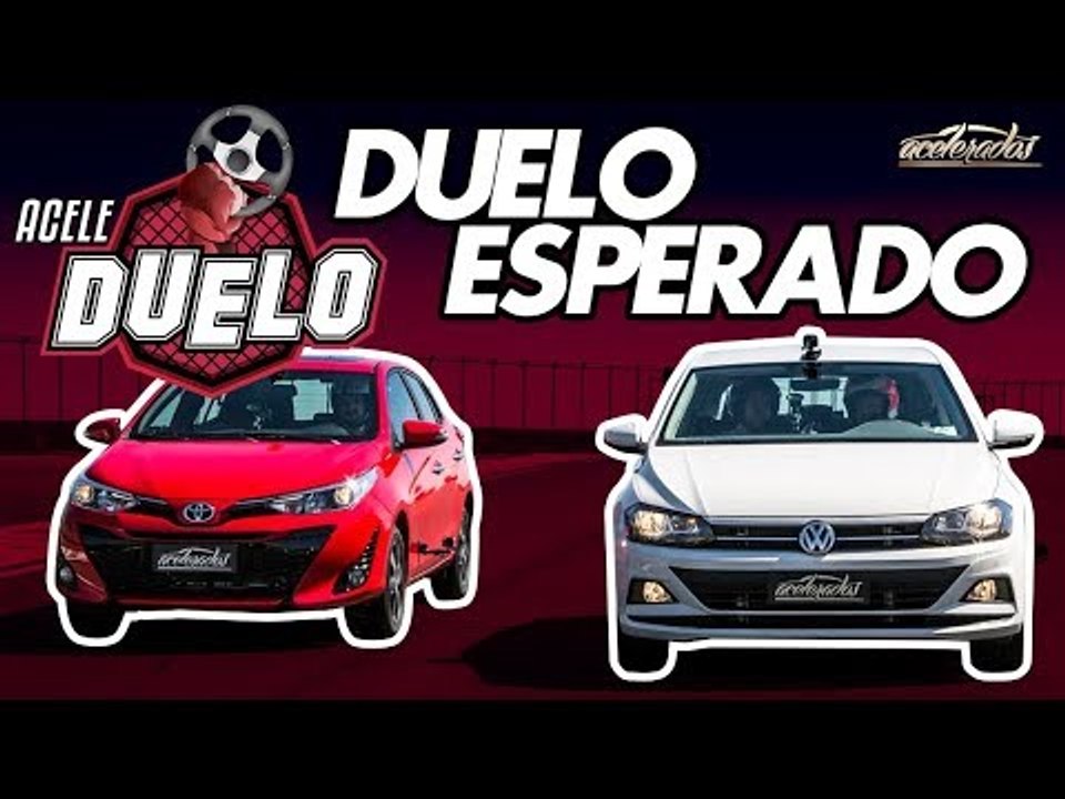 Treta no retão! Polo e Yaris passam dos 160 km/h nos 1.000 metros da pista de pouso - AceleDuelo #4