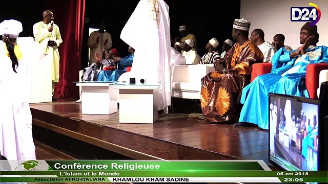 D24TV: Conférence de l'Ass. AFRO-ITALIANA et le DAARA KHAMLOU KHAM SA DINE (1ère Partie)