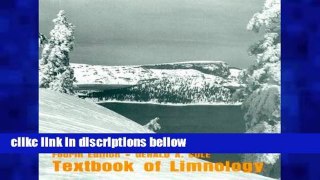 D.O.W.N.L.O.A.D [P.D.F] Textbook of Limnology [A.U.D.I.O.B.O.O.K]