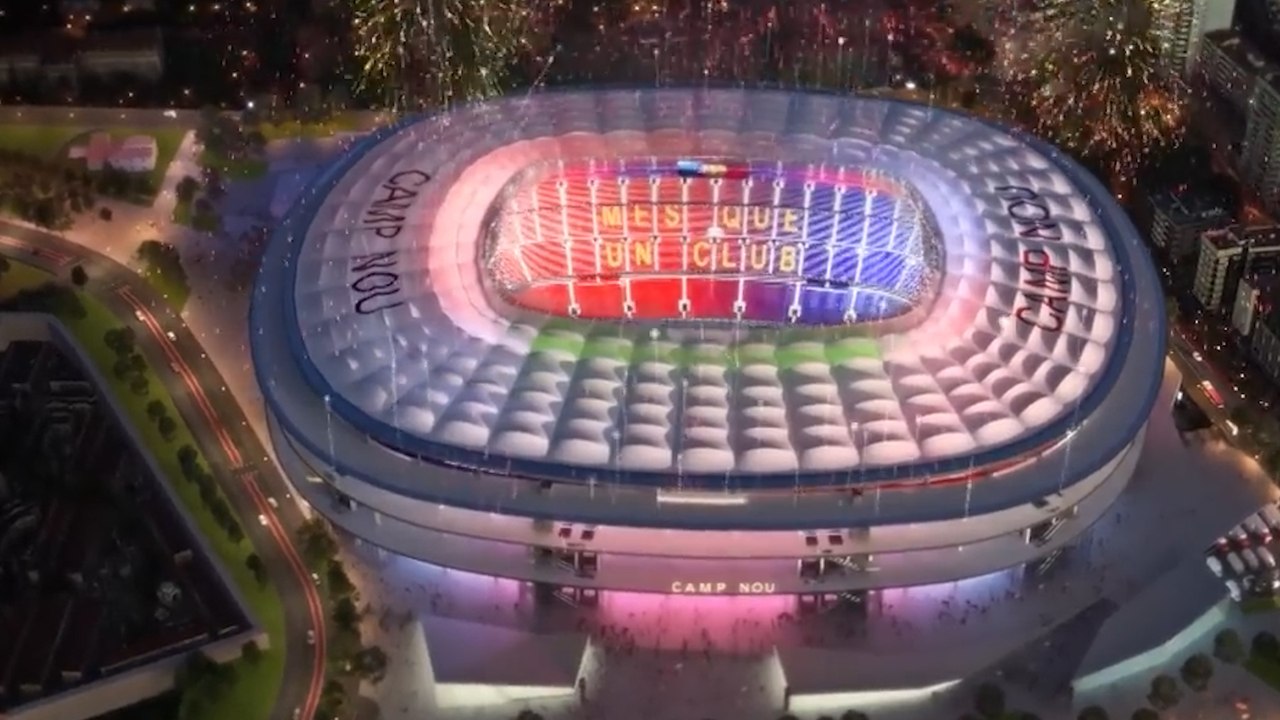Les images du futur Camp Nou en 2025 Vidéo Dailymotion