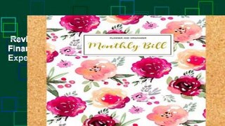 Review  Monthly Bill Planner and Organizer: Finance Monthly   Weekly Budget Planner Expense