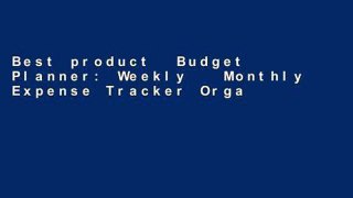 Best product  Budget Planner: Weekly   Monthly Expense Tracker Organizer,Budget Planner and