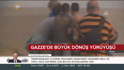 İsrail, Gazze'de Büyük Dönüş Yürüyüşü'ne müdahale etti
