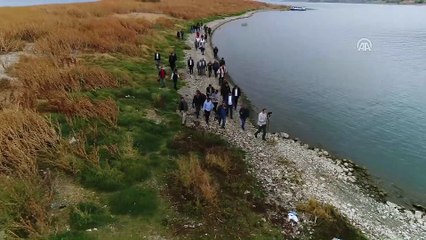 Batık Şehir'de tespit edilen kale ve surda inceleme - ELAZIĞ