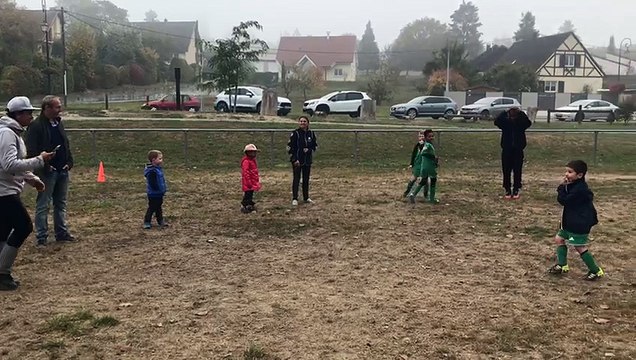 Même les parents ont participé au jeux ce matin chez les débutants :)