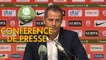 Conférence de presse AS Nancy Lorraine - Grenoble Foot 38 (1-2) : Didier THOLOT (ASNL) - Philippe  HINSCHBERGER (GF38) - 2018/2019