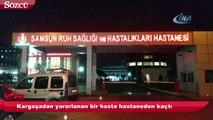 Samsun'da hastanede yangın çıktı