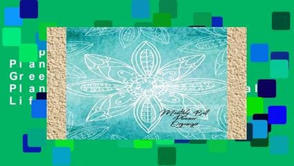 Popular Monthly Bill Planner Organizer: Green Mandala Budget Planner for your Financial Life With