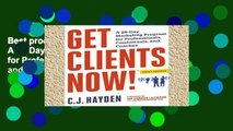 Best product  Get Clients Now! A 28-Day Marketing Program for Professionals, Consultants, and