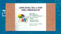 Best product  Applying to a Top MBA Program: From Decision to Admission-Interviews with