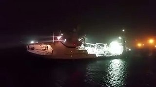 Sømanden Ole Olsen har delt denne video med Sermitsiaq.AG, og vi synes, at I alle skal se, hvordan den forulykkede canadiske trawler Saputi så ud, da den lå i N