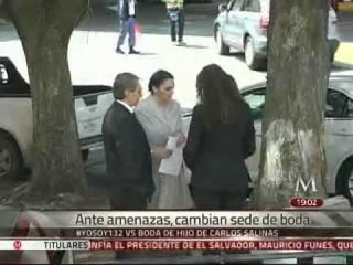 Ante amenazas de #YoSoy132 cambian sede de boda del hijo de Salinas de Gortari