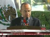 Reconocimiento a los cuerpos de seguridad por el Presidente Felipe Calderon