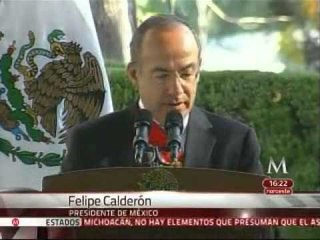 Reconocimiento a los cuerpos de seguridad por el Presidente Felipe Calderon