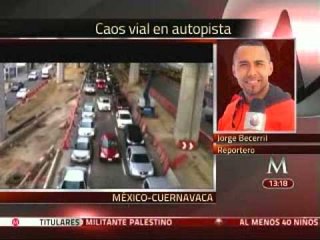 Download Video: Por fin de semana largo se registra fuerte afluencia vehicular salidas de DF