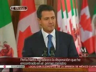 Ofrece Peña Nieto diálogo abierto y franco con Canadá