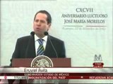 Compara Eruviel Ávila a Peña Nieto con Morelos, por compartir visión de un 