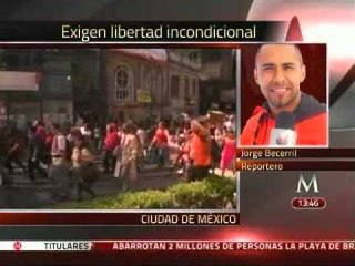 Marchan familiares de detenidos el #1Dmx; exigen libertad incondicional