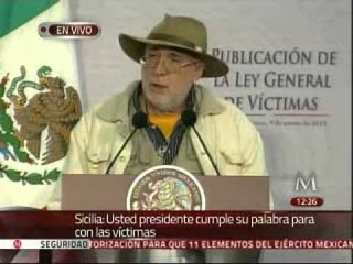 Sicilia reconoce a Peña por ley de víctimas