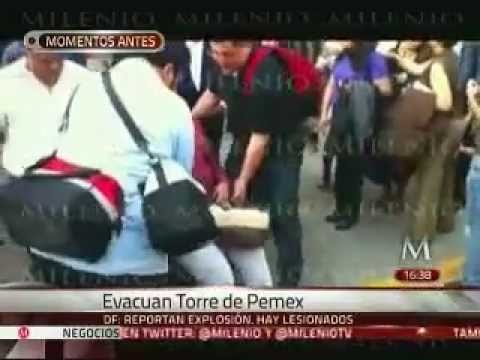 Desalojan Torre de Pemex por explosión en el suministro eléctrico, hay heridos