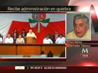 Recibe Arturo Núñez una administración en quiebra